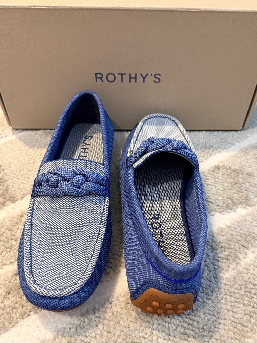 Rothy’s The Braid Driver Chambray